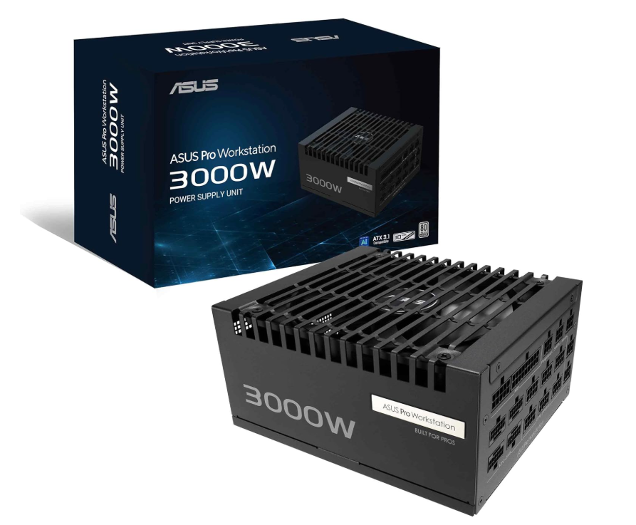 Alimentation PC 3000W 80+ Platinum Modulaire ATX 3.1 ASUS Pro WS