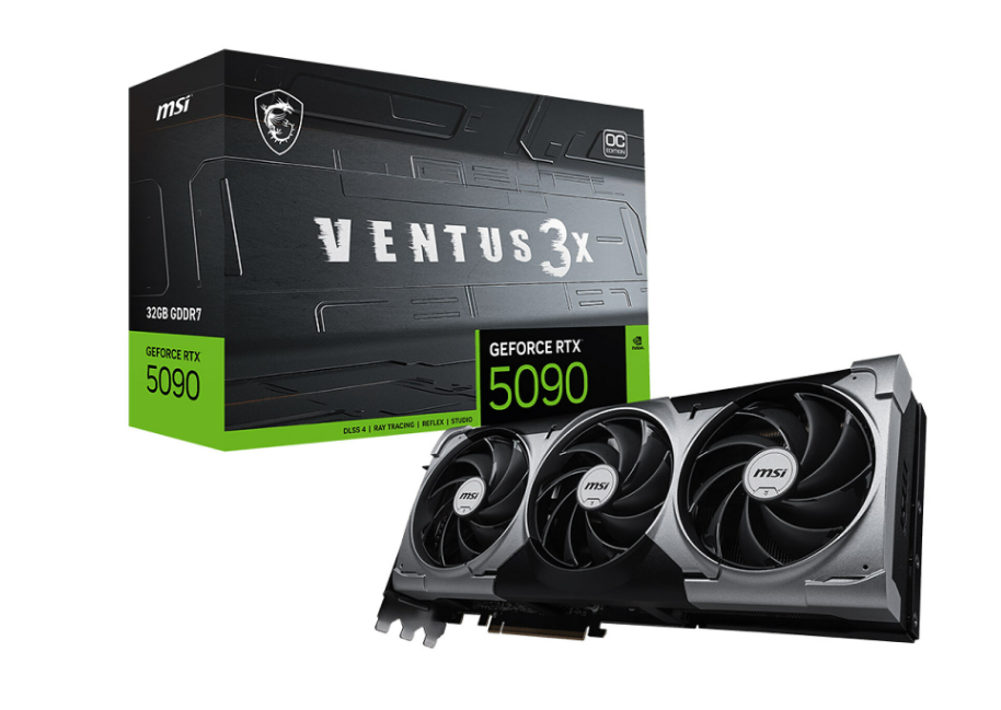 Carte Graphique Gaming & Création 32 Go GDDR7 MSI GeForce RTX 5090 32G VENTUS 3X OC