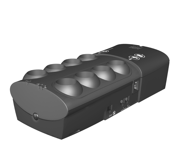 Onduleur 675 VA / 400 W avec Parafoudre et Multiprise 8 Sorties MGE UPS Systems Protection Center 420