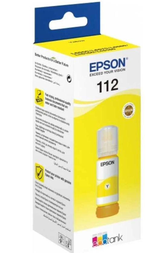 Epson 112 Jaune – Bouteille d’encre Epson EcoTank d’origine