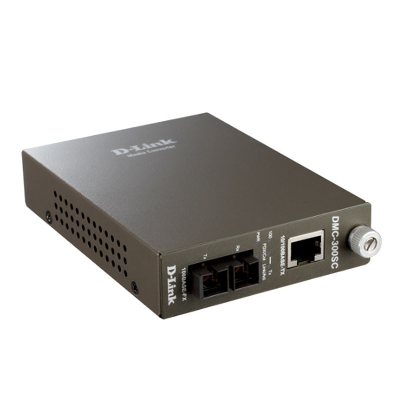 Convertisseur de média D-Link DMC-300SC 10/100Base-TX vers 100Base-FX SC
