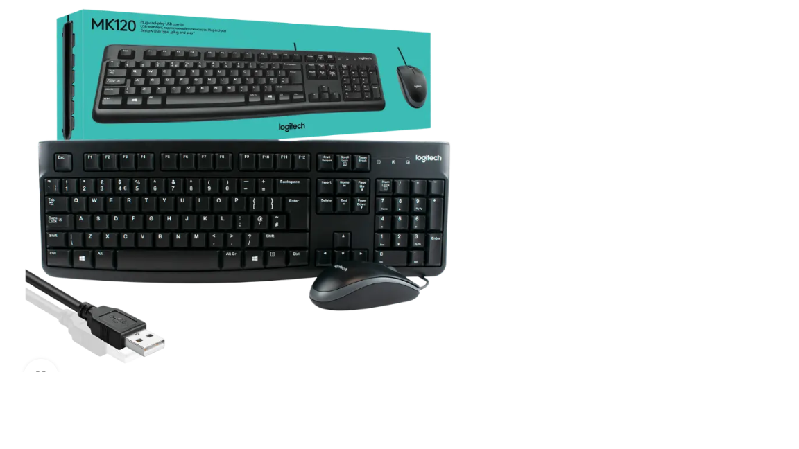 Ensemble Clavier et Souris Logitech MK120 avec fil