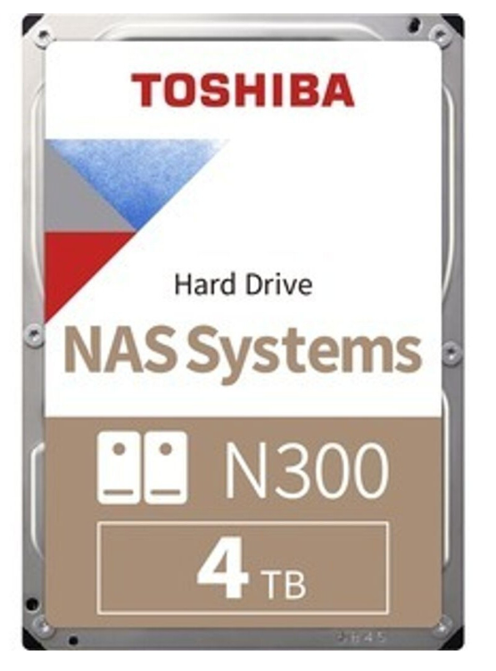 Disque Dur Interne NAS 4 To SATA 6 Gb/s 7200 tr/min Toshiba N300 NAS