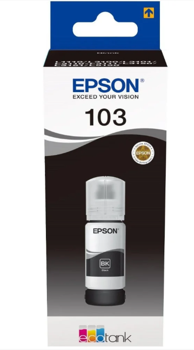 Epson 103 Noir – Bouteille d’encre Epson EcoTank d’origine