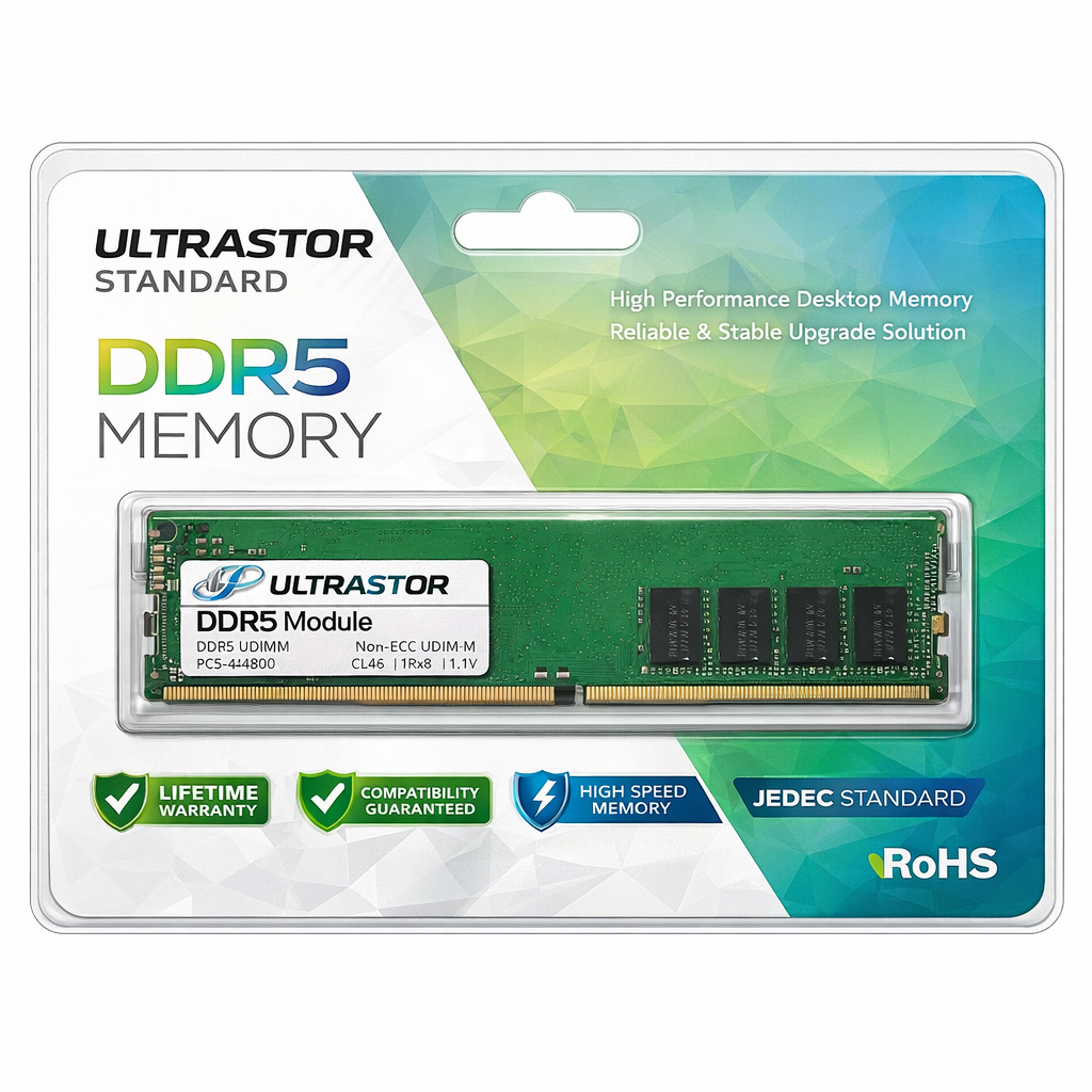 Barrette Mémoire ULTRASTOR 8 Go DDR5-5600 U-DIMM PC Bureau