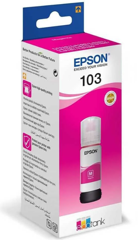 Epson 103 Magenta – Bouteille d’encre Epson EcoTank d’origine