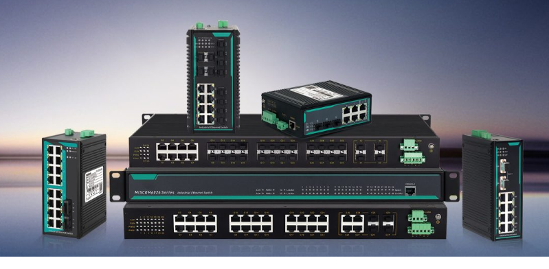 Switch Ethernet Industriel PoE & Fibre Optique – 4 à 24 Ports – Managé & Non Managé