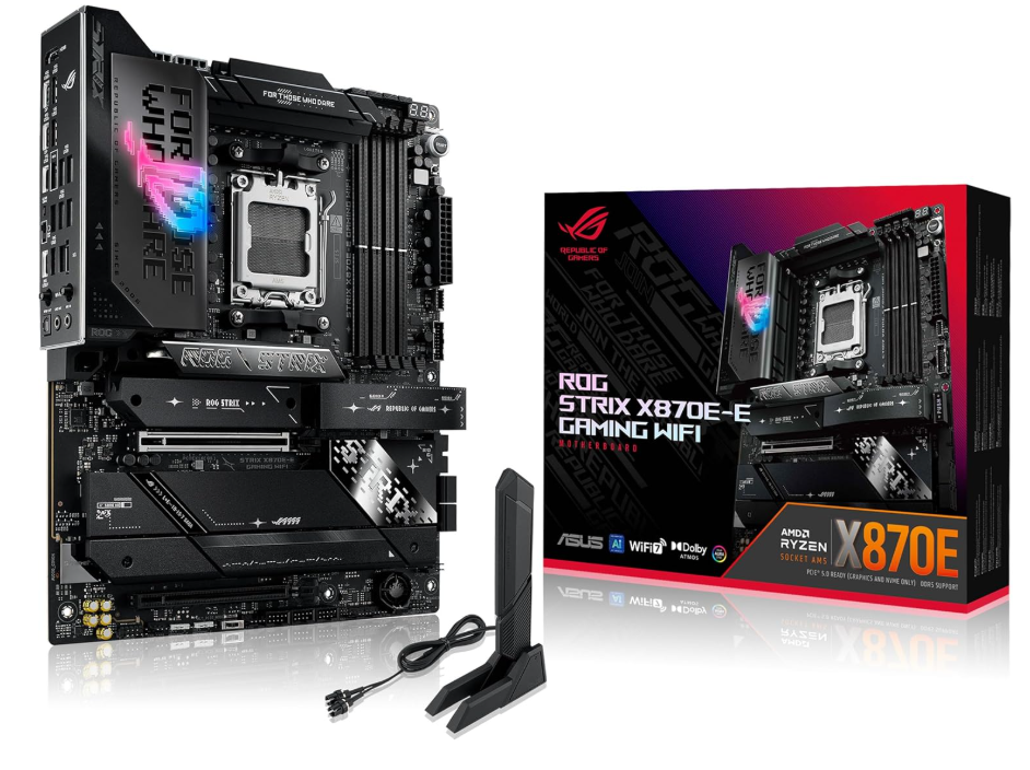 Carte Mère ATX AM5 DDR5 Wi‑Fi 7 PCIe 5.0 ASUS ROG Strix X870E‑E Gaming WiFi