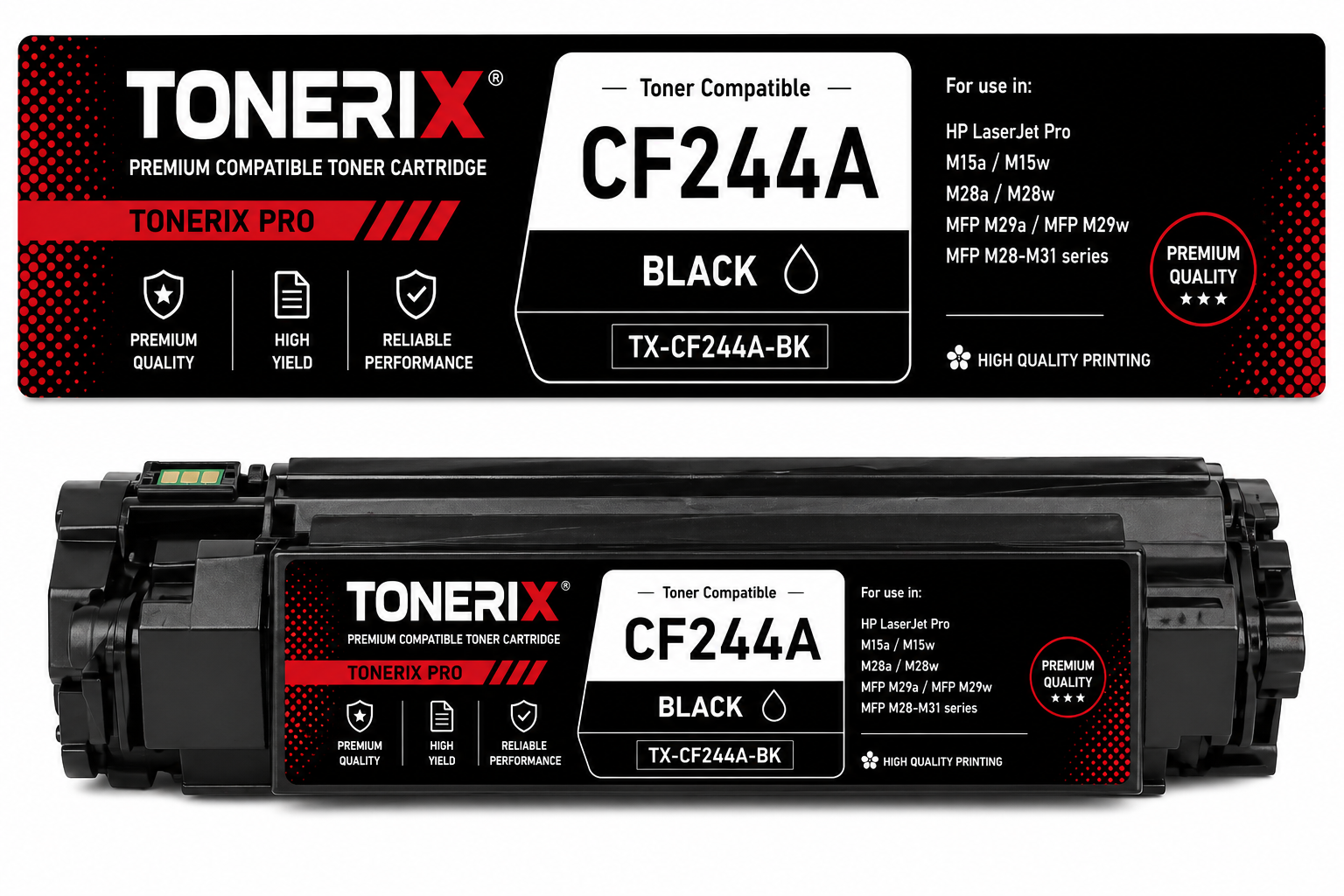 Cartouche Toner Noir Compatible Tonerix HP 44A pour HP LaserJet