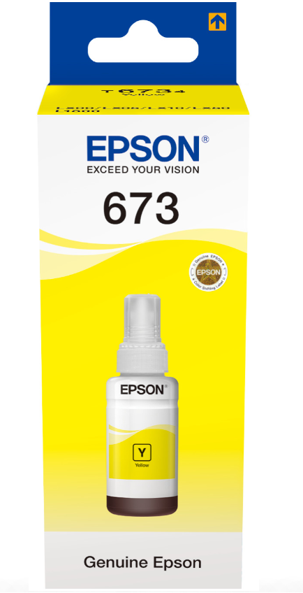 Bouteille d’encre Epson 673 Y Jaune d’origine