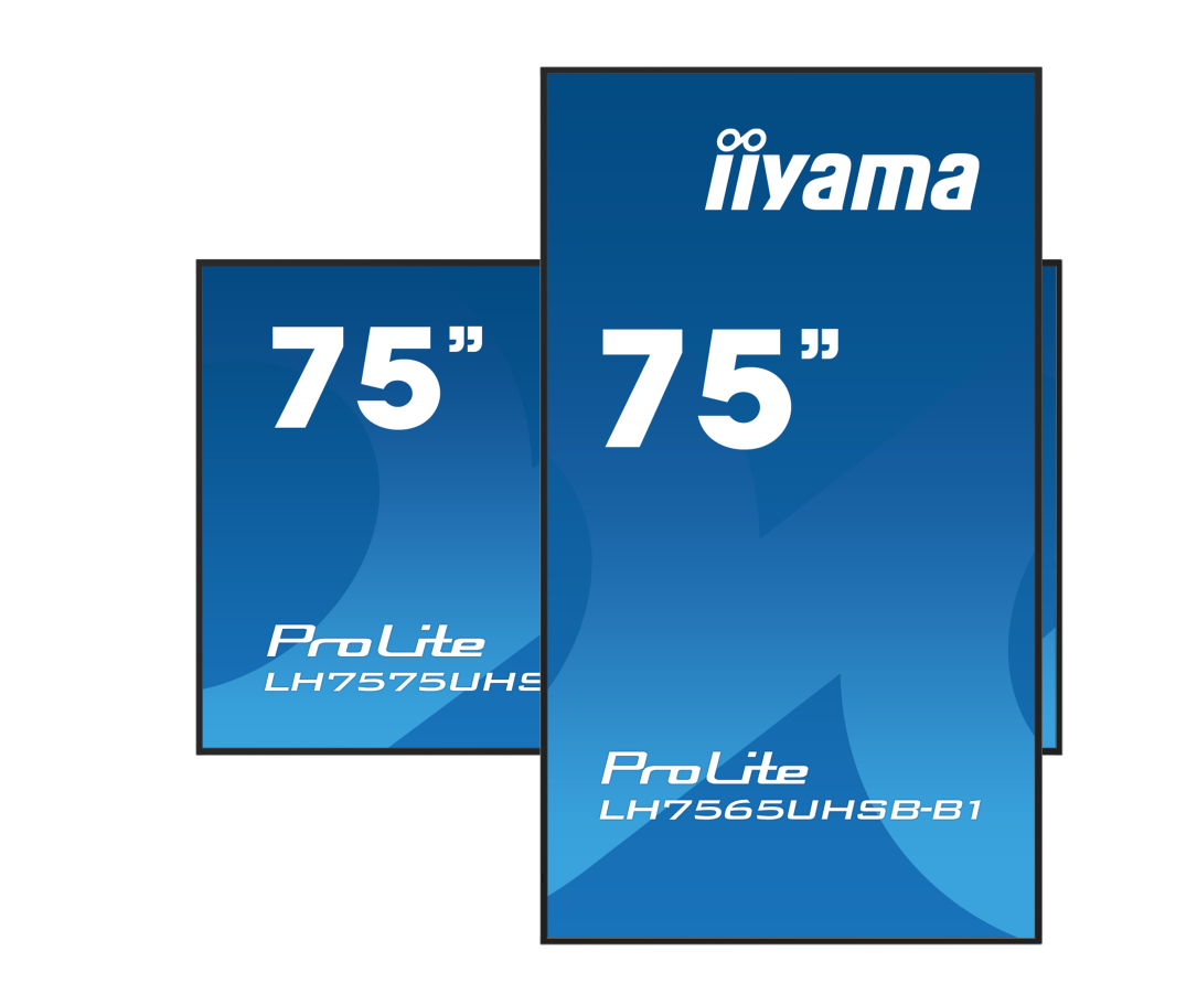 Moniteur Professionnel Affichage Dynamique 75" IIYAMA ProLite LH7565UHSB-B1 – 4K UHD – 800 cd/m² – Android 11 – 24/7
