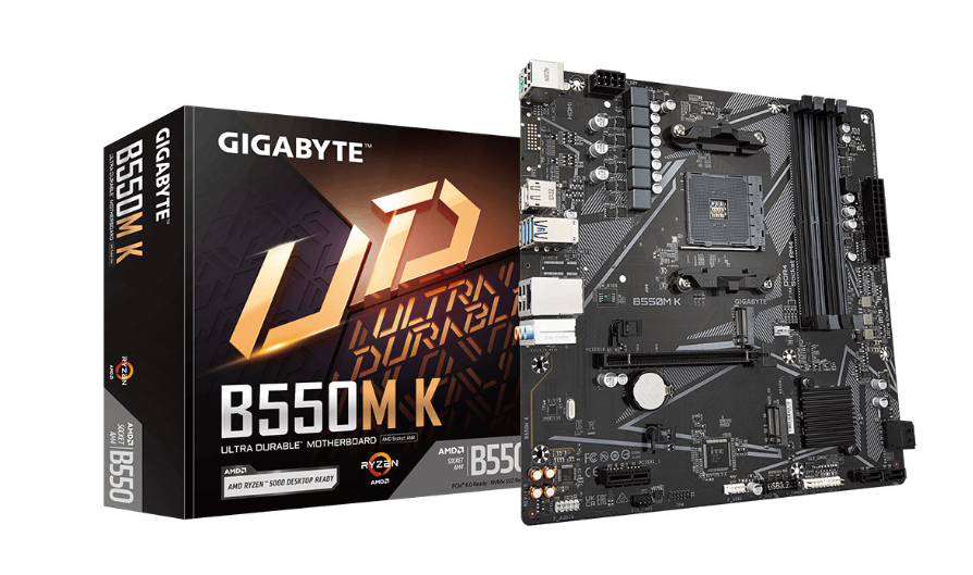 Carte Mère Micro‑ATX AMD AM4 DDR4 PCIe 4.0 GIGABYTE B550M K