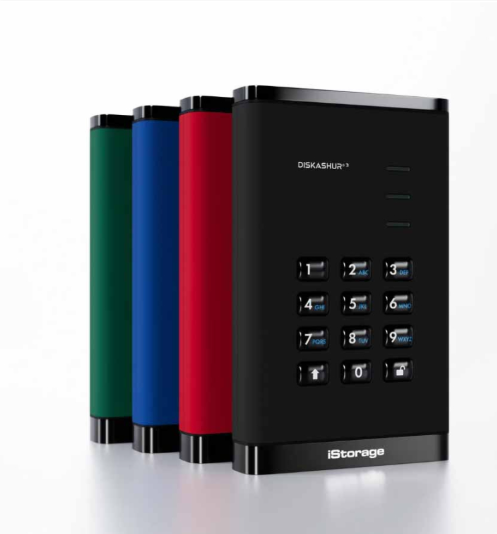 SSD Portable Sécurisé iStorage diskAshur3 USB 3.2 – Chiffrement matériel et code PIN