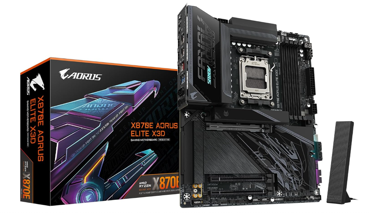 Carte Mère ATX AM5 DDR5 Wi‑Fi 7 PCIe 5.0 GIGABYTE X870E AORUS Elite X3D