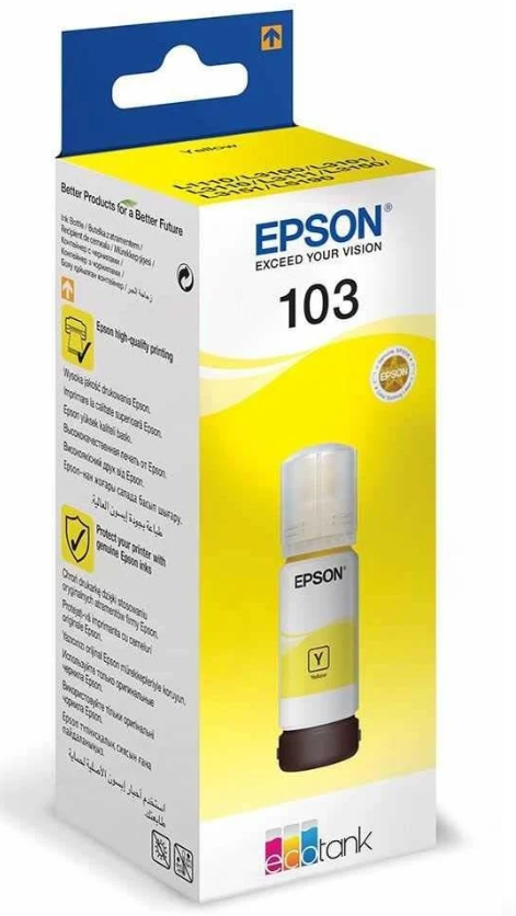 Epson 103 Jaune – Bouteille d’encre Epson EcoTank d’origine