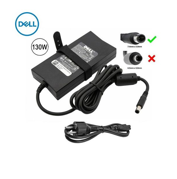 Chargeur Original 130W Dell 19.5V 6.7A pour PC Portable