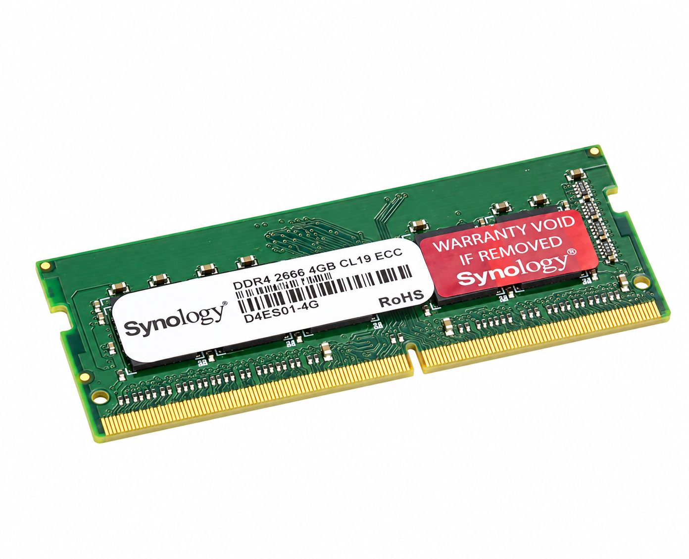 Barrette Mémoire Synology SO-DIMM 4 Go DDR4 ECC pour Serveur NAS – D4ES01-4G