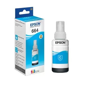 Bouteille d’encre Epson 664 C Cyan d’origine