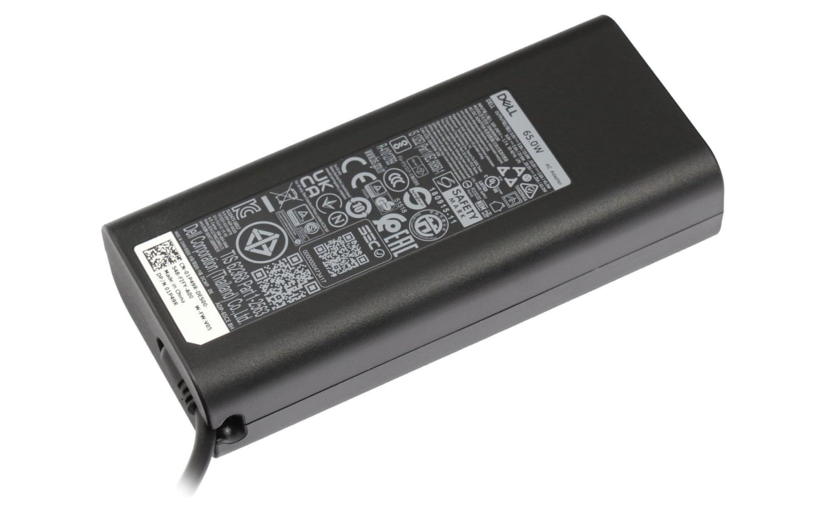 Chargeur USB-C Original Dell 65 W – Adaptateur Secteur pour PC Portable