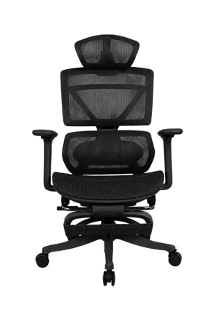 Chaise Président Ergonomique avec Massage Lombaire & Repose‑pieds Cooltek