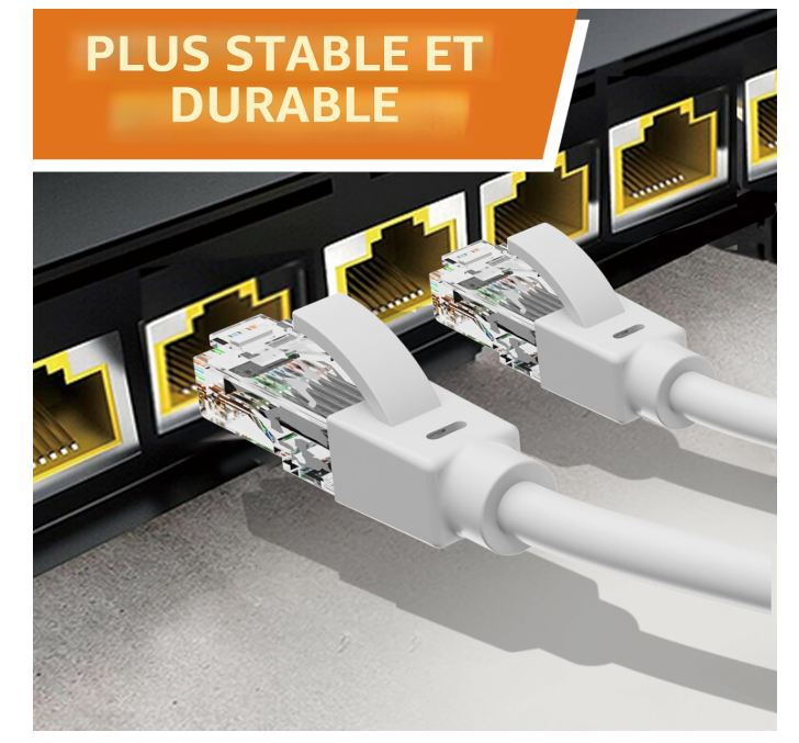 Câble Réseau RJ45 Cat6 (0.5m à 305m)