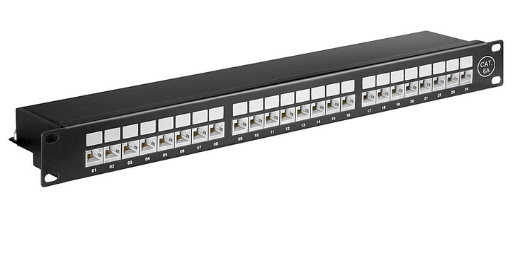 Panneau de Brassage 24 Ports Cat6a STP 19"