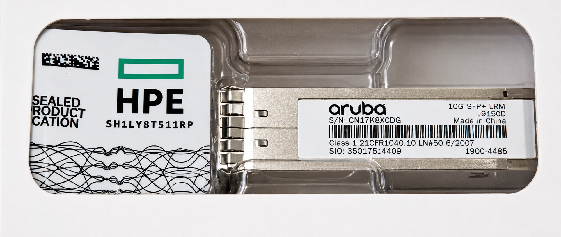 Émetteur‑Récepteur Fibre Optique 1G SFP LC SX 500 m Aruba