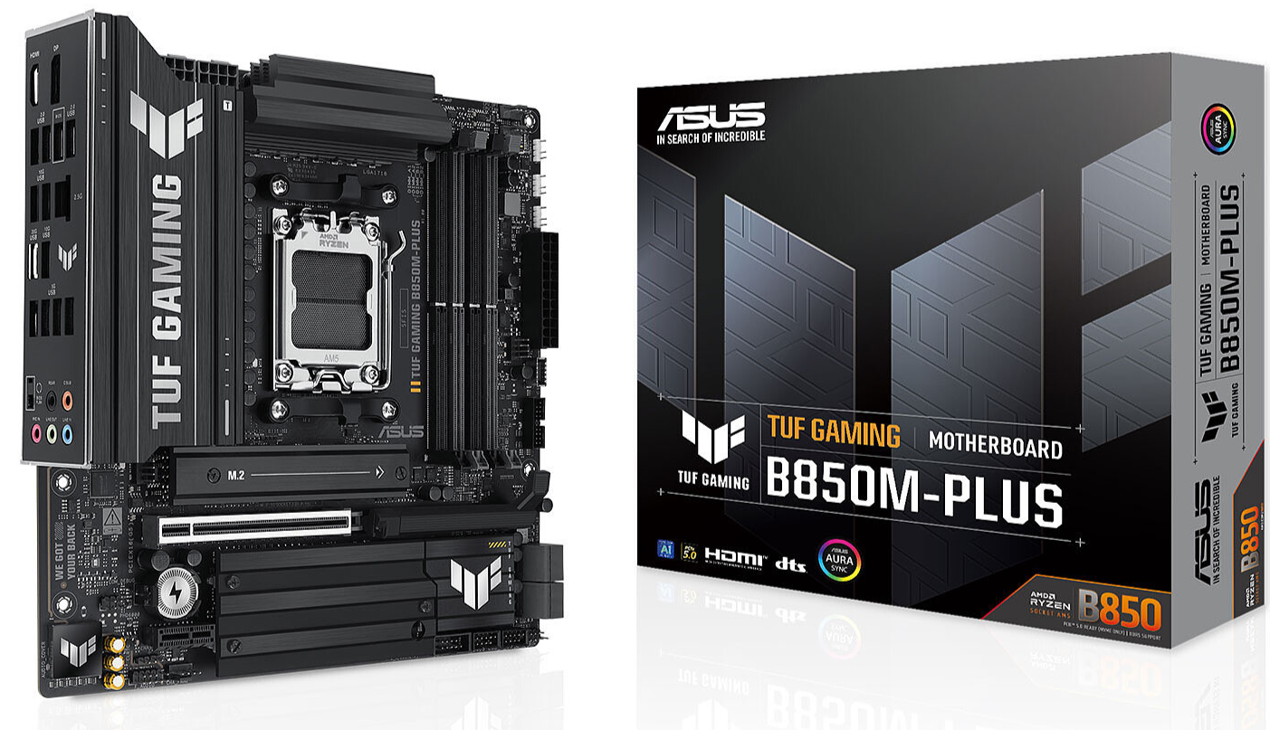Carte Mère Micro‑ATX Socket AM5 DDR5 PCIe 5.0 ASUS TUF GAMING B850M‑PLUS