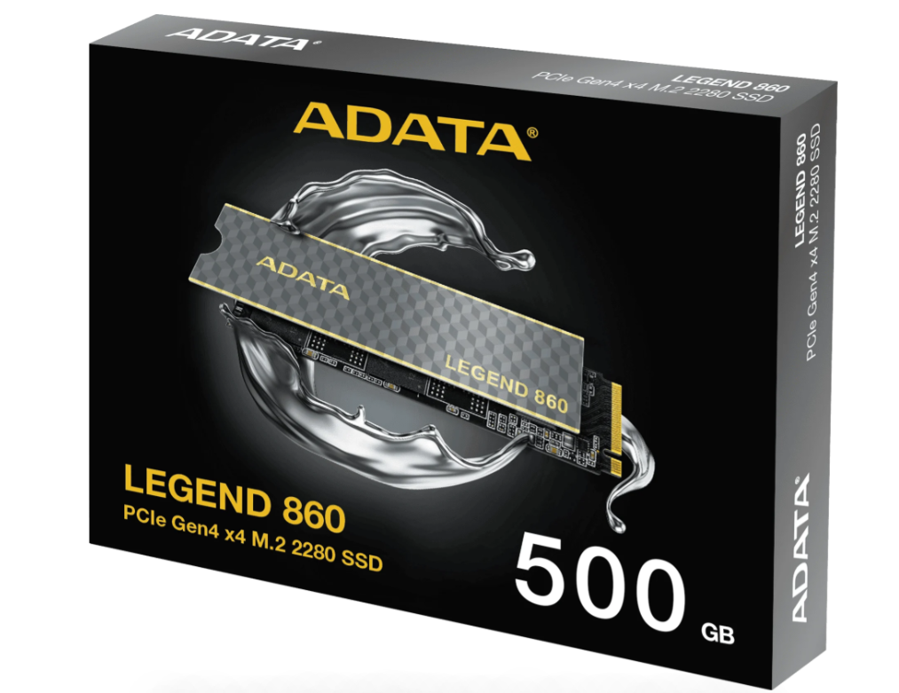 SSD Interne M.2 2280 PCIe Gen4 NVMe 500 Go ADATA LEGEND 860