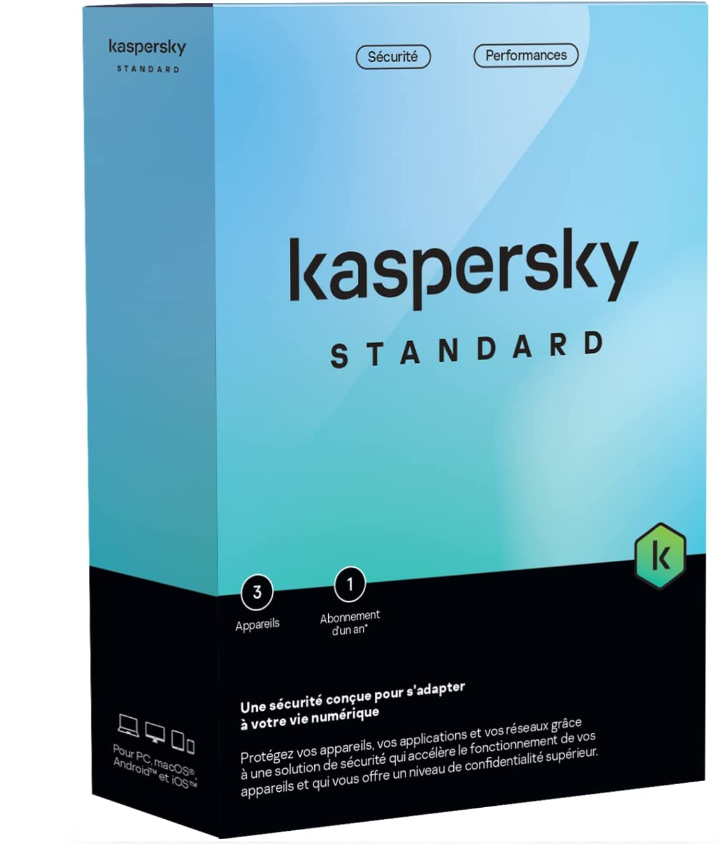 Kaspersky Standard Antivirus 3 Postes 1 An