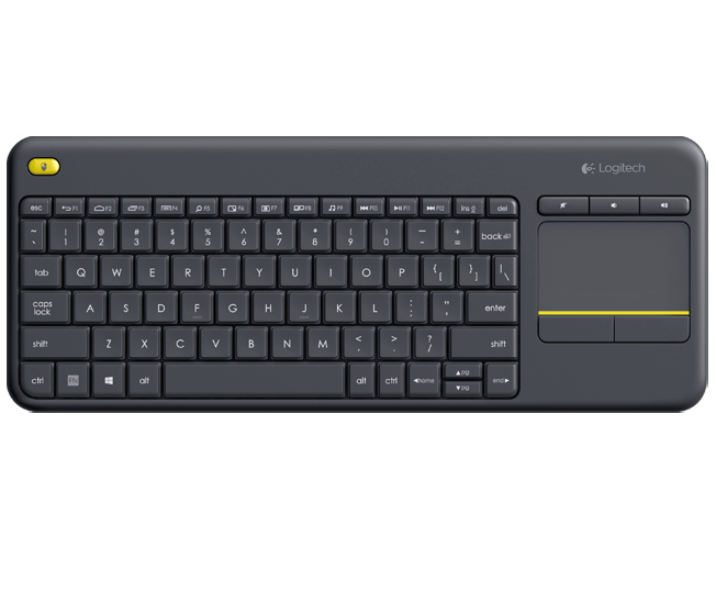 Clavier Sans Fil avec Pavé Tactile Logitech K400 Plus – Gris Foncé