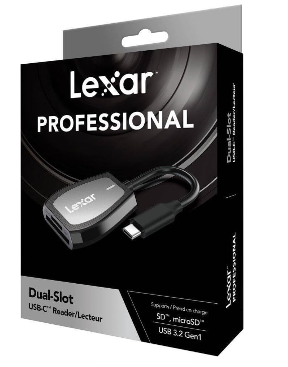 Lecteur de cartes SD / microSD Double Slot USB-C Haute Vitesse Lexar Professional