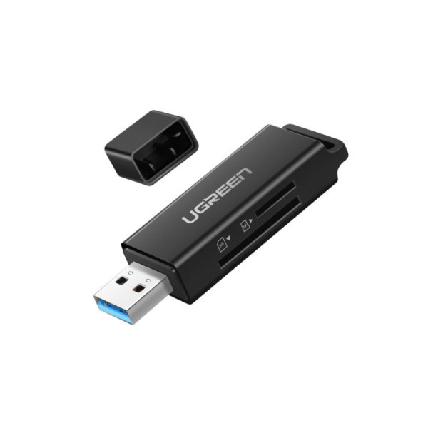 Lecteur de Carte Mémoire UGREEN SD/TF USB 3.0 Noir  Modèle :