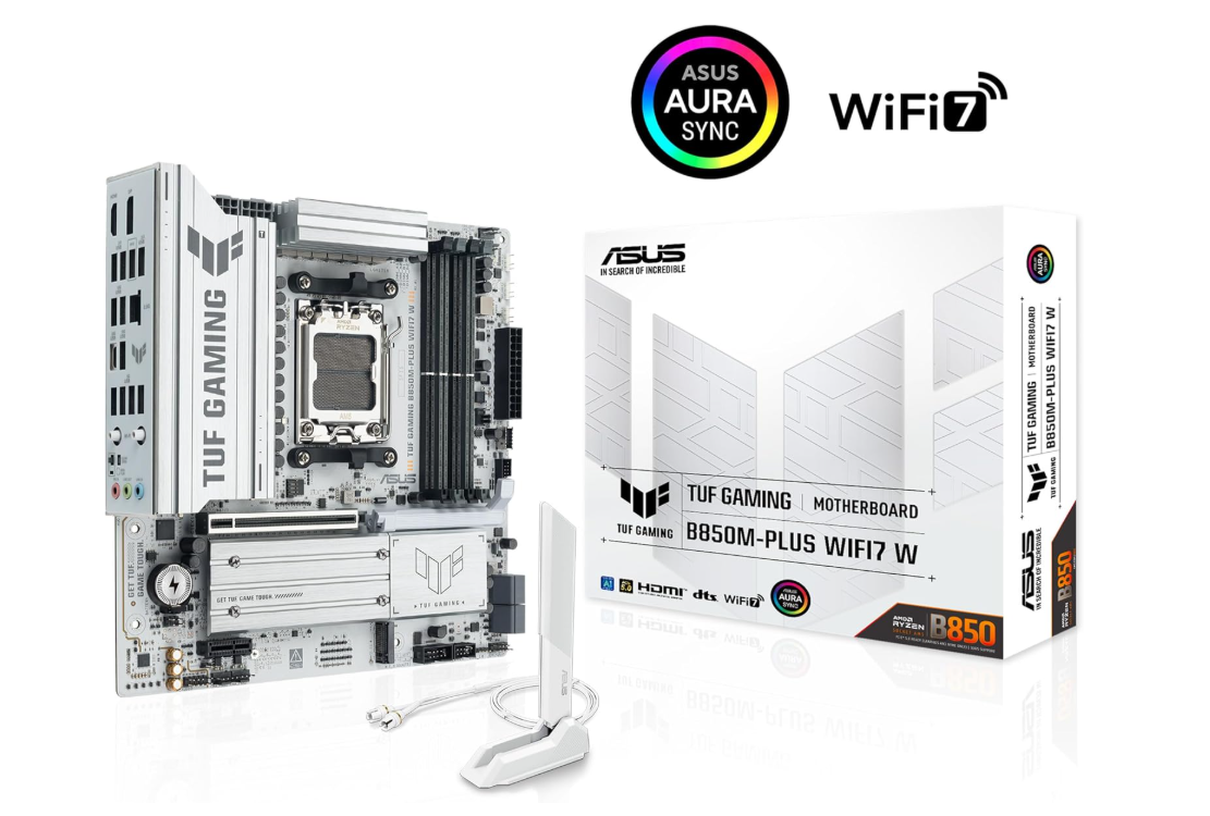 Carte Mère Micro‑ATX AM5 DDR5 Wi‑Fi 7 PCIe 5.0 ASUS TUF Gaming B850M‑PLUS WIFI7