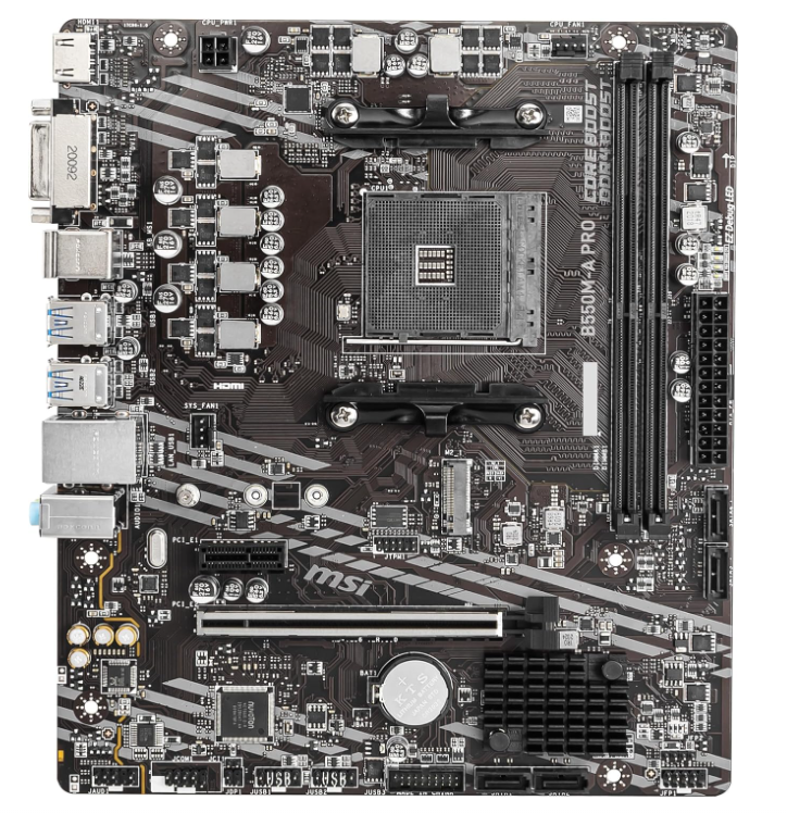 Carte Mère Micro‑ATX AMD AM4 DDR4 PCIe 4.0 MSI B550M‑A PRO photo 2