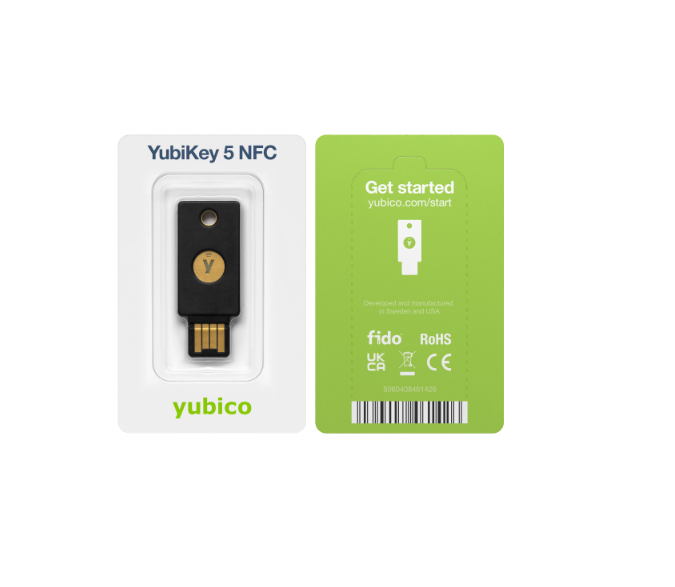 Yubico YubiKey 5 NFC – Clé de sécurité USB-A et NFC pour authentification MFA photo 2