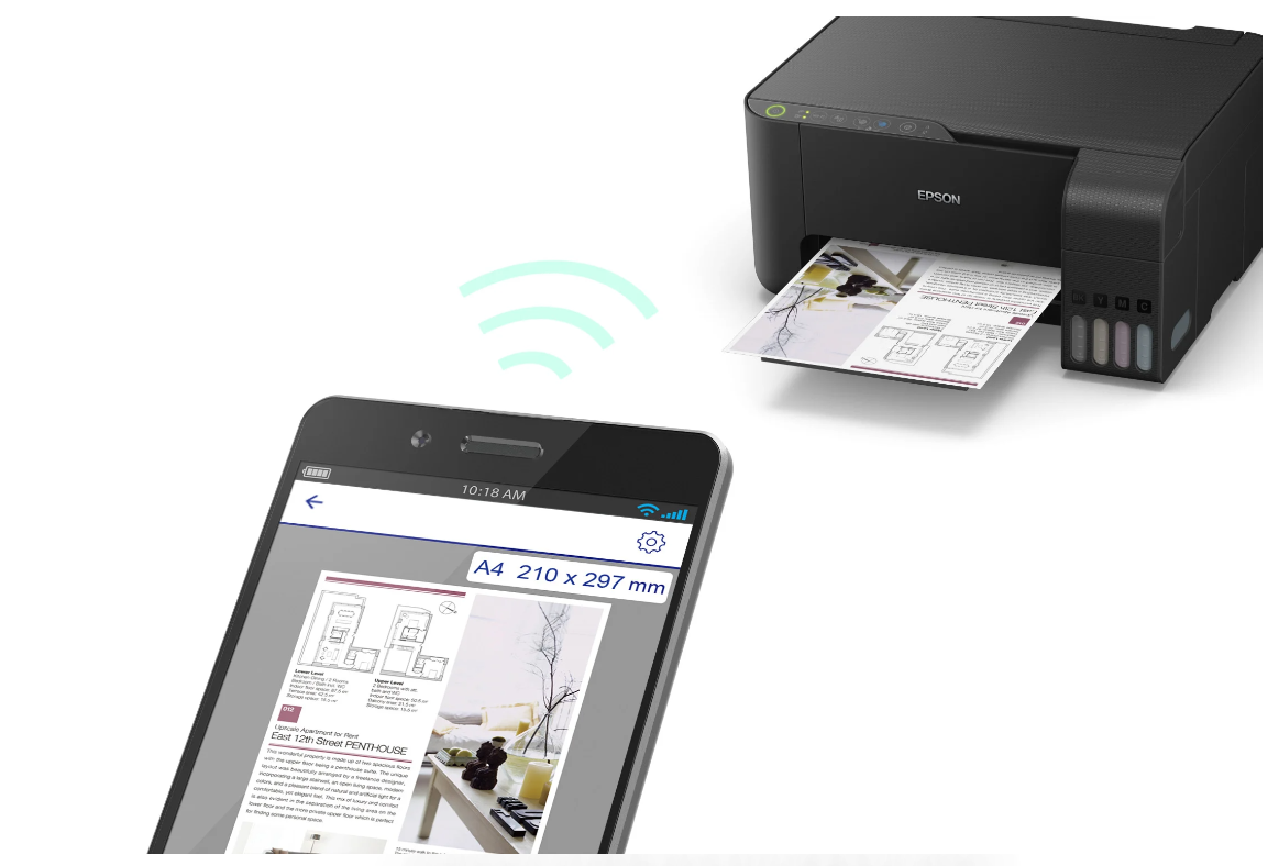 Imprimante Multifonction Epson EcoTank L3150 Wi-Fi à réservoirs rechargeables photo 4