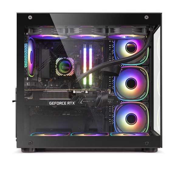 Boîtier PC Gaming RGB avec 7 Ventilateurs + Télécommande Hybrok TITAN EVO photo 4