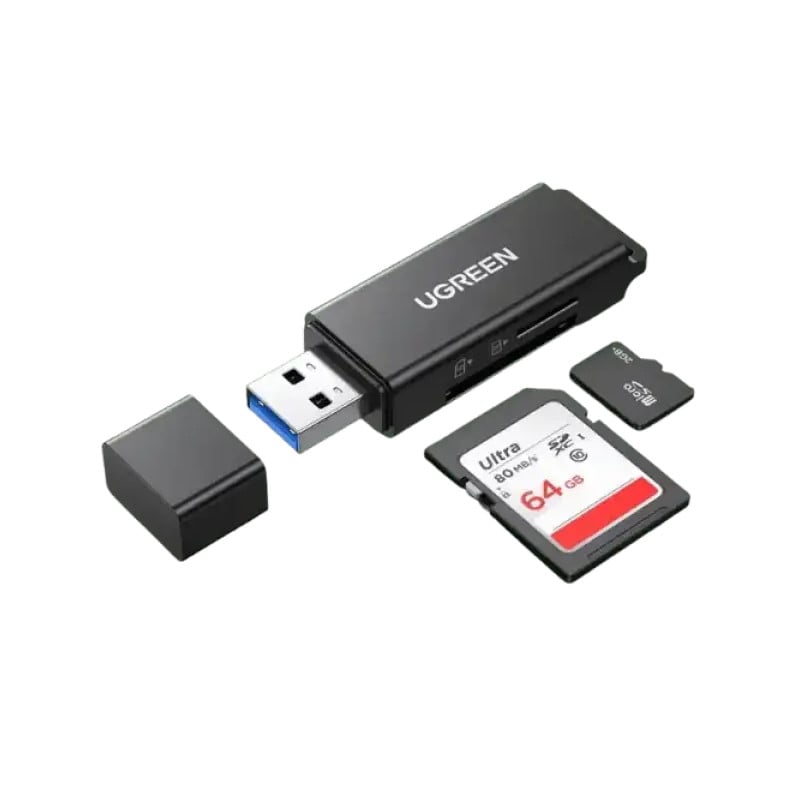 Lecteur de Carte Mémoire UGREEN SD/TF USB 3.0 Noir  Modèle : photo 2