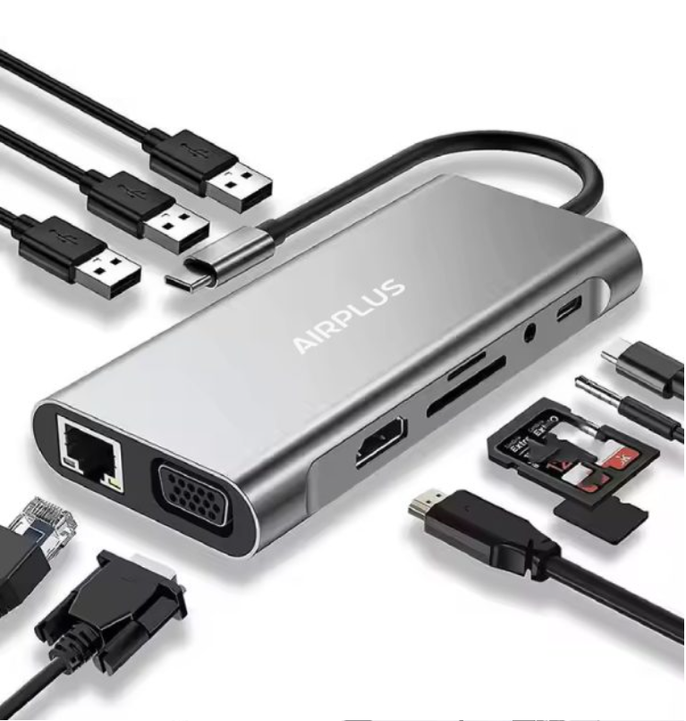 Adaptateur USB-C Multiport 11-en-1 Airplus CX11B photo 2