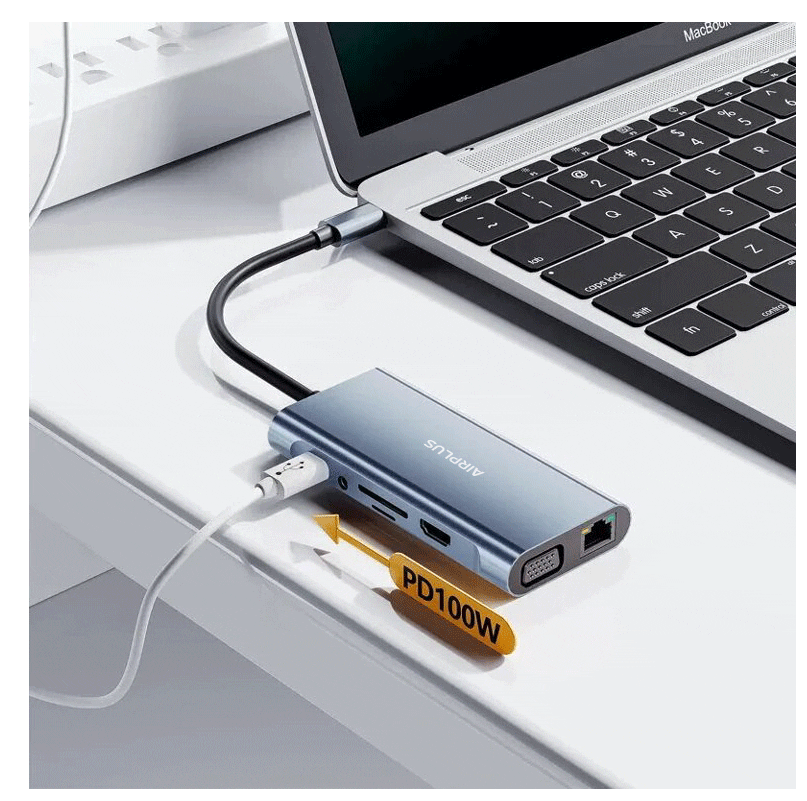 Adaptateur USB-C Multiport 11-en-1 Airplus CX11B photo 4