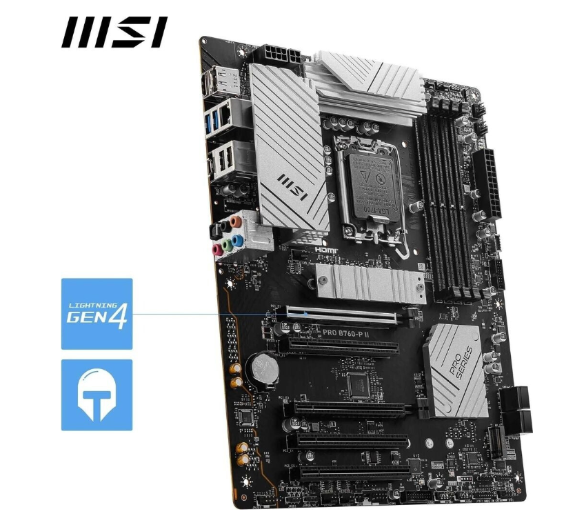 Carte Mère ATX Intel LGA 1700 DDR5 PCIe 4.0 MSI PRO B760‑P II photo 5