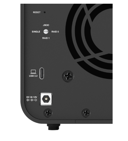 Boîtier DAS TerraMaster D5 Hybrid 5 Baies – 2 SATA + 3 M.2 NVMe, USB-C 10 Gbit/s photo 4