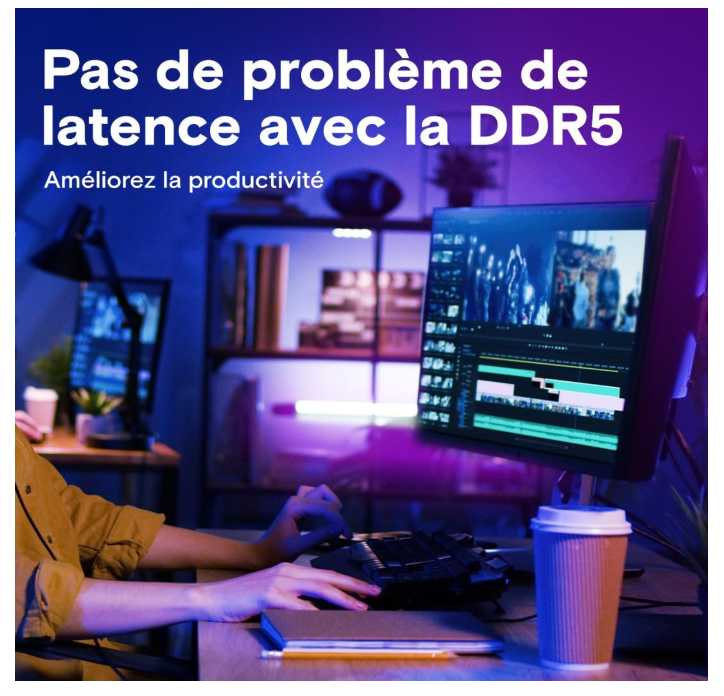 Mémoire RAM DDR5 8 Go 5600 MHz CL46 pour PC Crucial Crucial photo 4