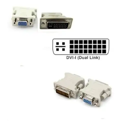 Adaptateur DVI-I 24+1 Mâle vers VGA Femelle 15 Broches photo 2