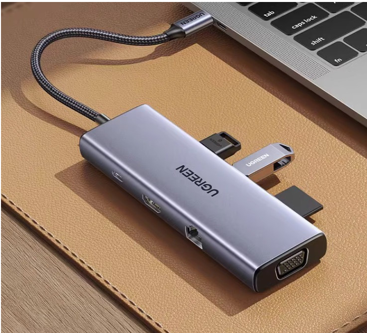 Hub USB-C UGREEN 9 en 1 Multiport – HDMI 4K / VGA / RJ45 / PD photo 3