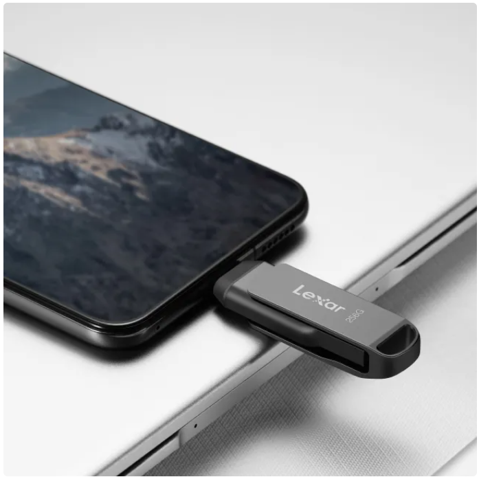 Clé USB 256 Go USB 3.2 Double Connecteur Type-C & Type-A Lexar JumpDrive D400 photo 5
