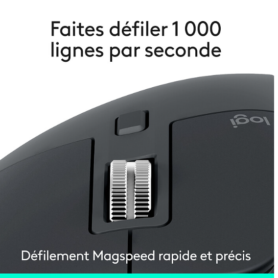 Souris Sans Fil Bluetooth 8000 DPI Ergonomique Logitech MX Master 3S photo 3