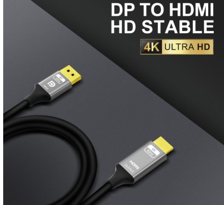 Câble Actif DisplayPort vers HDMI 4K60Hz 2M Airplus DH20K photo 2