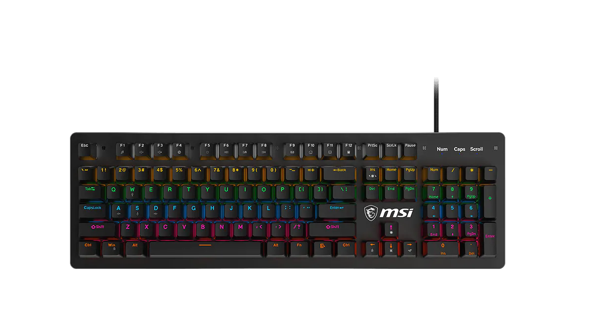Clavier Gaming Mécanique RGB AZERTY MSI FORGE GK300 BLUE photo 2